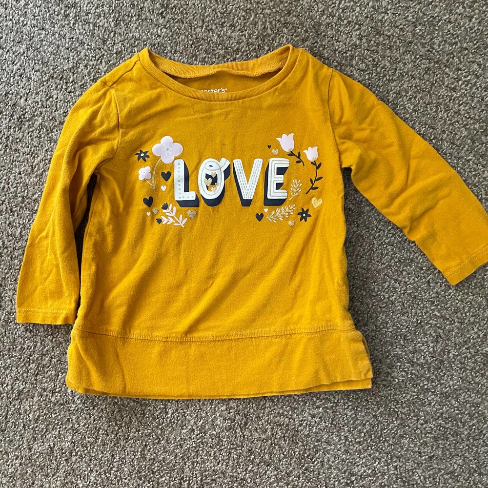 Carter's Love Tee, 12M, VGUC